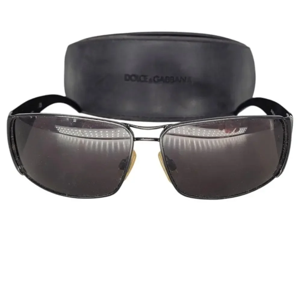 Dolce & Gabbana DG832 Black Wrap‎ Around Frame Men's Sunglasses